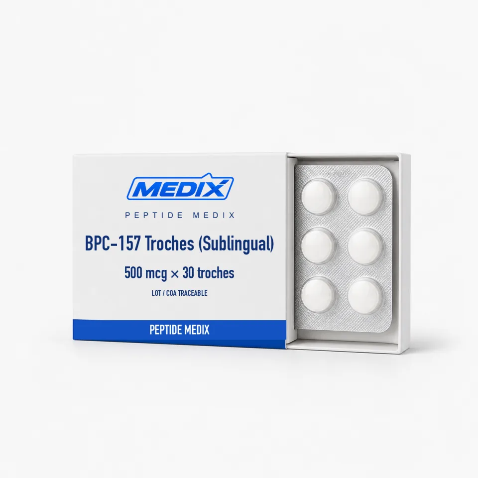 BPC-157 Troches (Sublingual) — Sublingual troche in a slowly dissolving compounding base