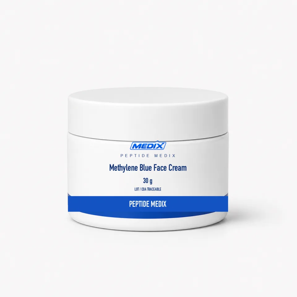 Methylene Blue Face Cream — Emollient cream in a 30 g screw-top jar