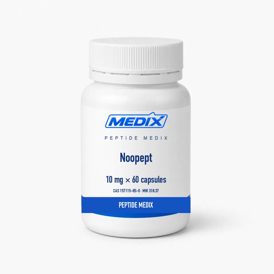 Noopept — Oral capsules in a sealed bottle with desiccant