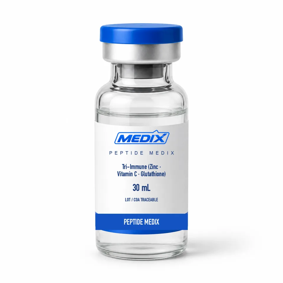 Tri-Immune (Zinc · Vitamin C · Glutathione) — research vial